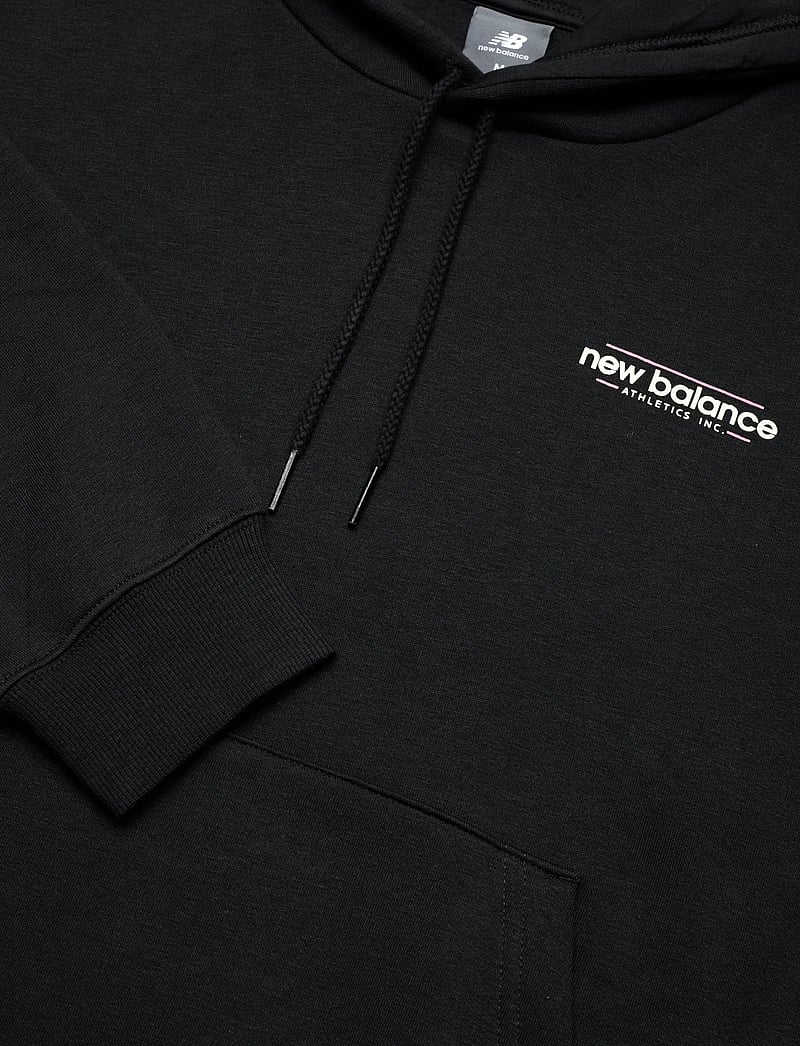 New Balance - Reimagined Fleece Oversized Hoodie - huvtröjor - black - 2