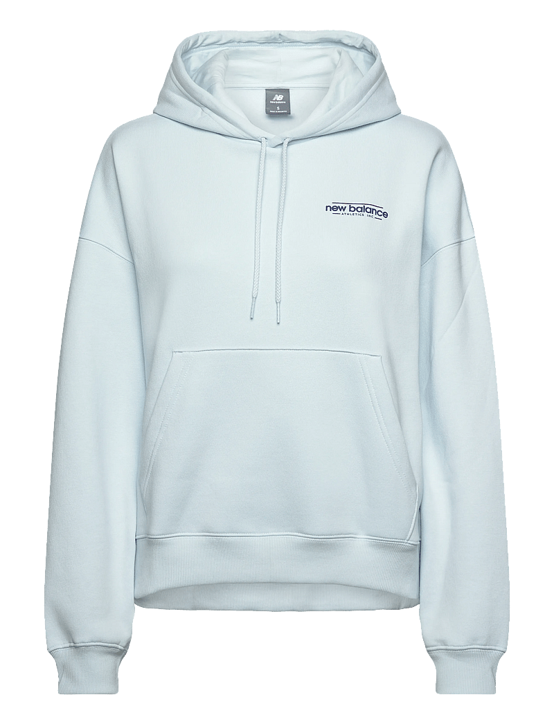New Balance - Reimagined Fleece Oversized Hoodie - huvtröjor - frosted glass - 0