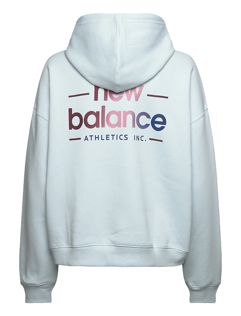 New Balance - Reimagined Fleece Oversized Hoodie - huvtröjor - frosted glass - 1