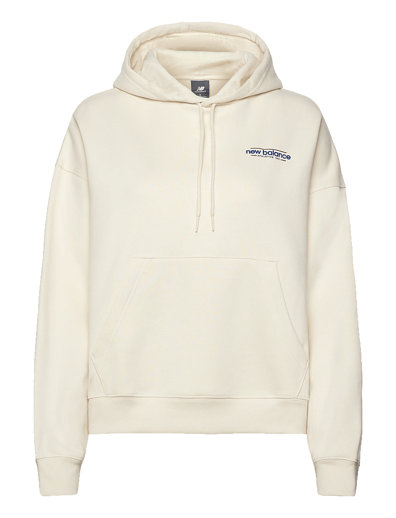 New Balance - Reimagined Fleece Oversized Hoodie - oberteile - linen - 0