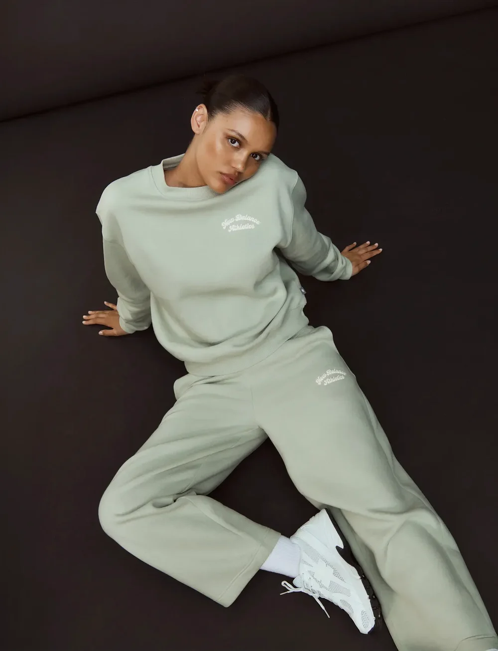 New Balance - Linear Heritage Fleece Crew - oberteile - garter snake - 0