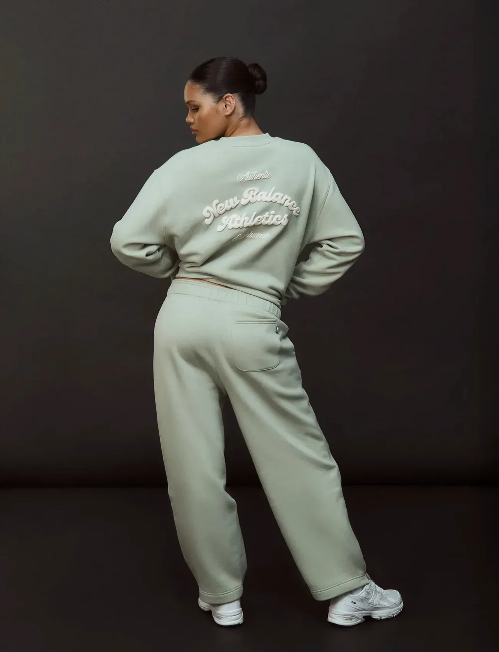 New Balance - Linear Heritage Fleece Crew - oberteile - garter snake - 4