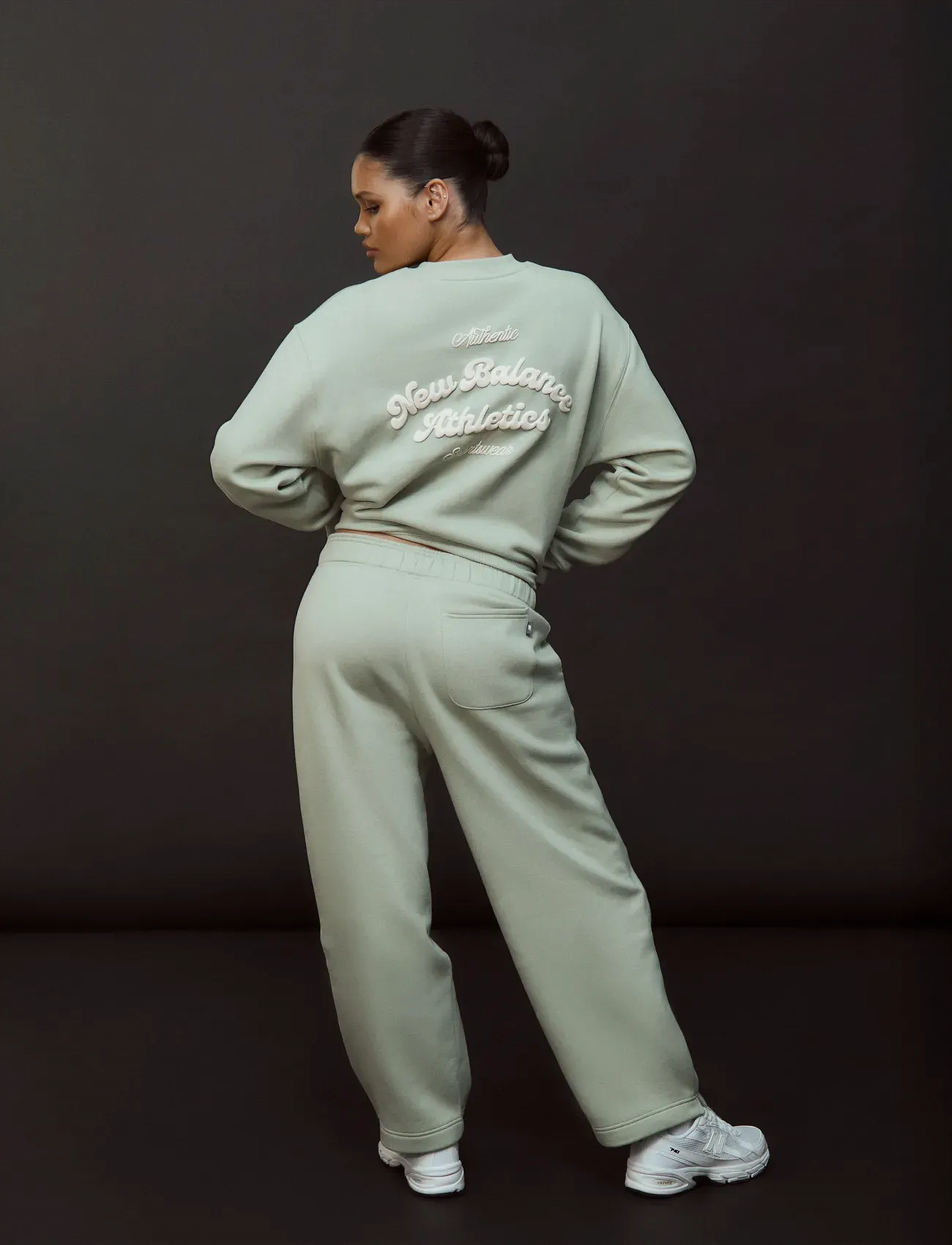 New Balance - Linear Heritage Fleece Crew - garter snake - 4