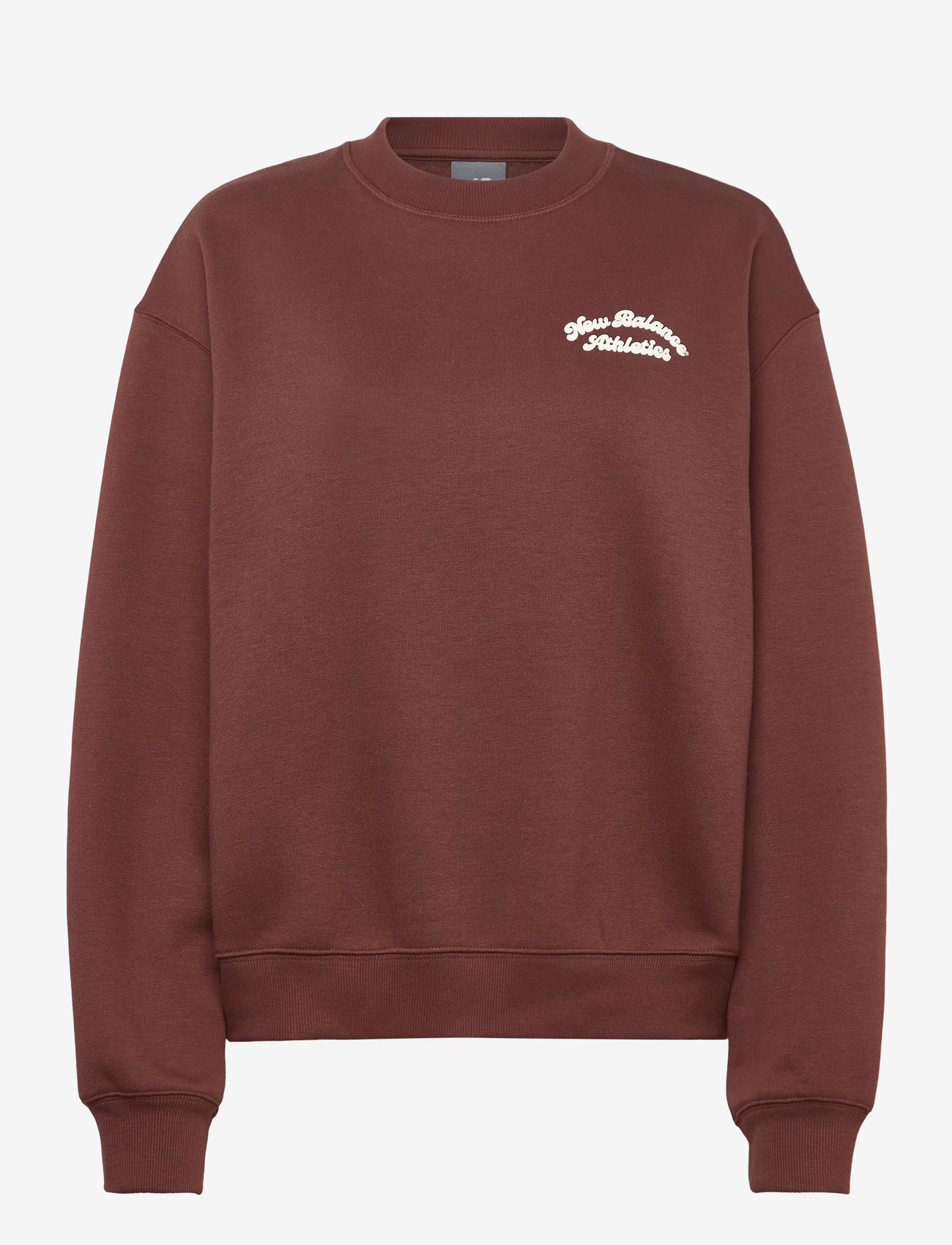 New Balance - Linear Heritage Fleece Crew - oberteile - rich oak - 0