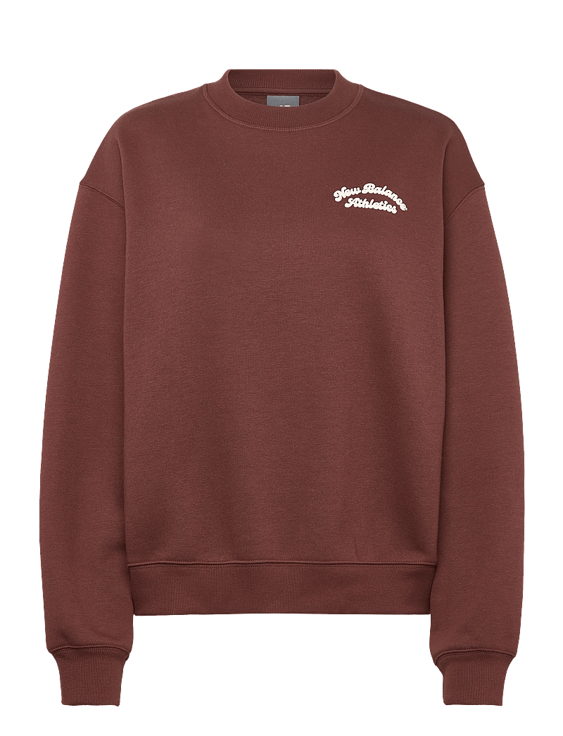 New Balance - Linear Heritage Fleece Crew - oberteile - rich oak - 0