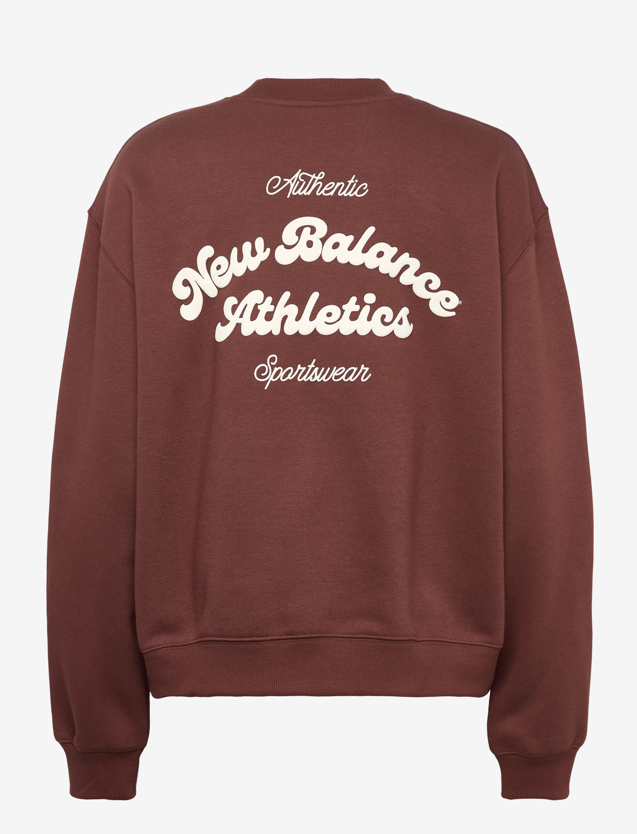 New Balance - Linear Heritage Fleece Crew - oberteile - rich oak - 1