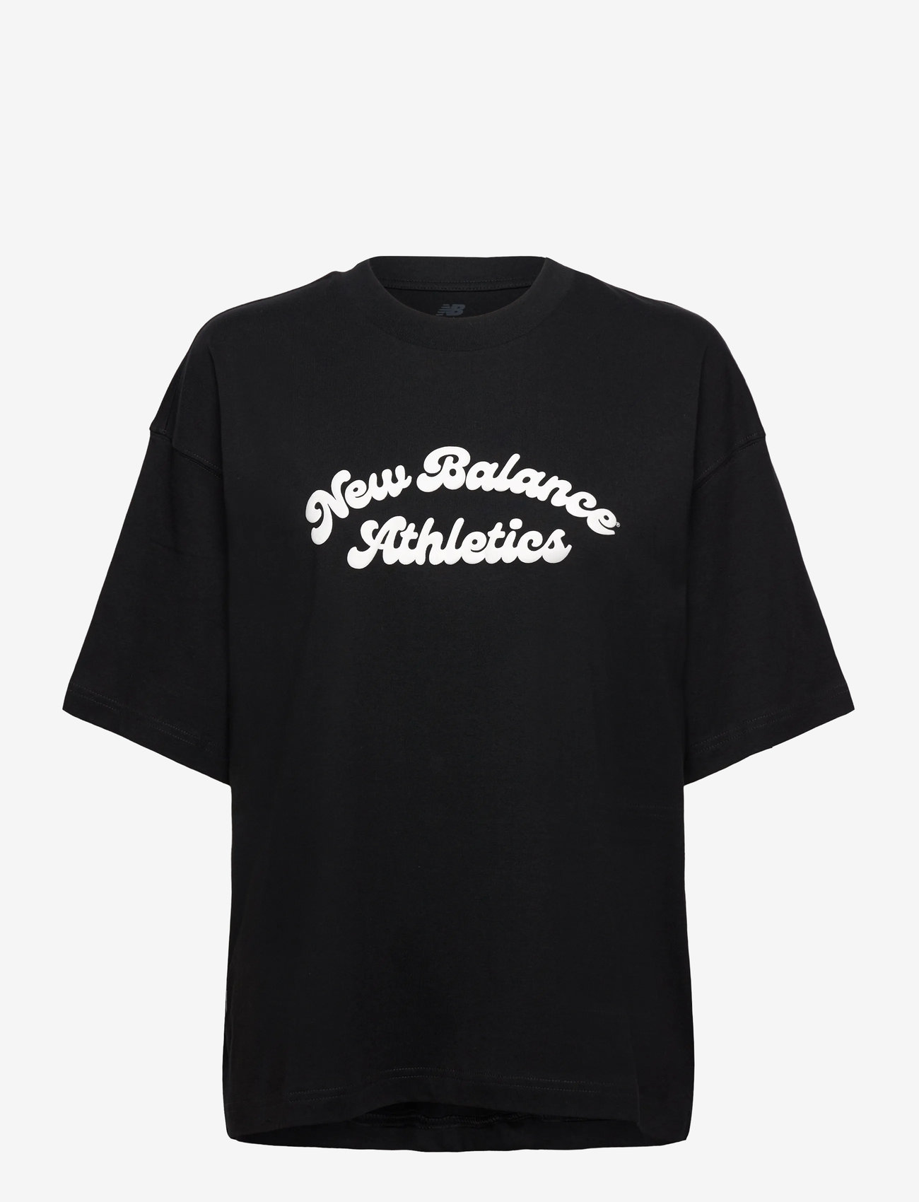 New Balance - Linear Heritage Oversized T-Shirt - t-shirts - black - 1