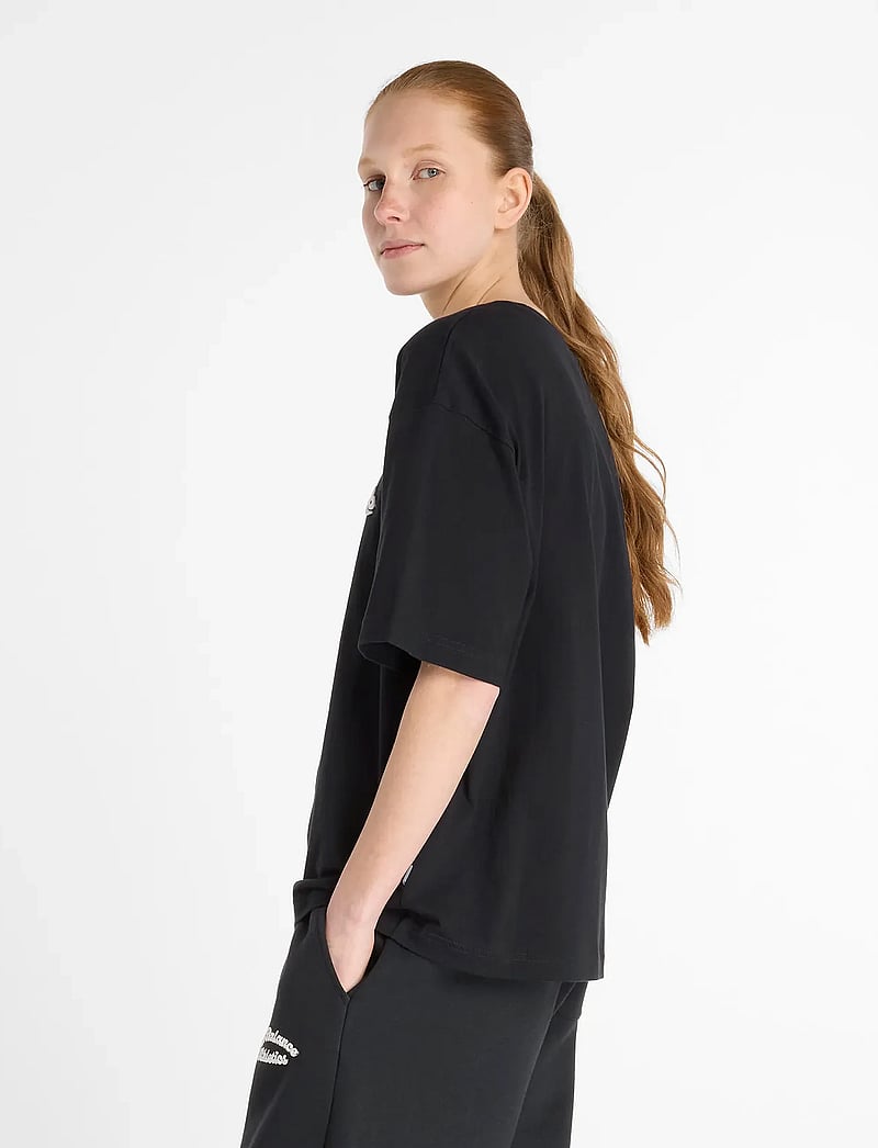 New Balance - Linear Heritage Oversized T-Shirt - t-shirts - black - 3