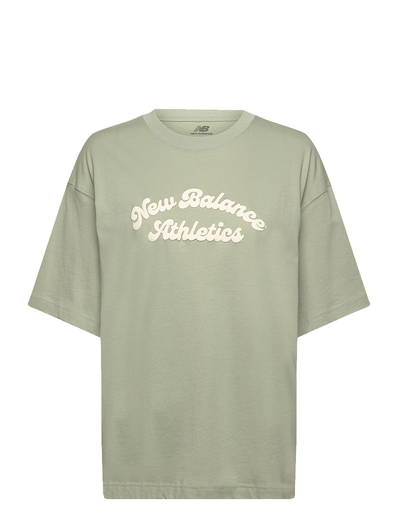 New Balance - Linear Heritage Oversized T-Shirt - t-shirts - garter snake - 1