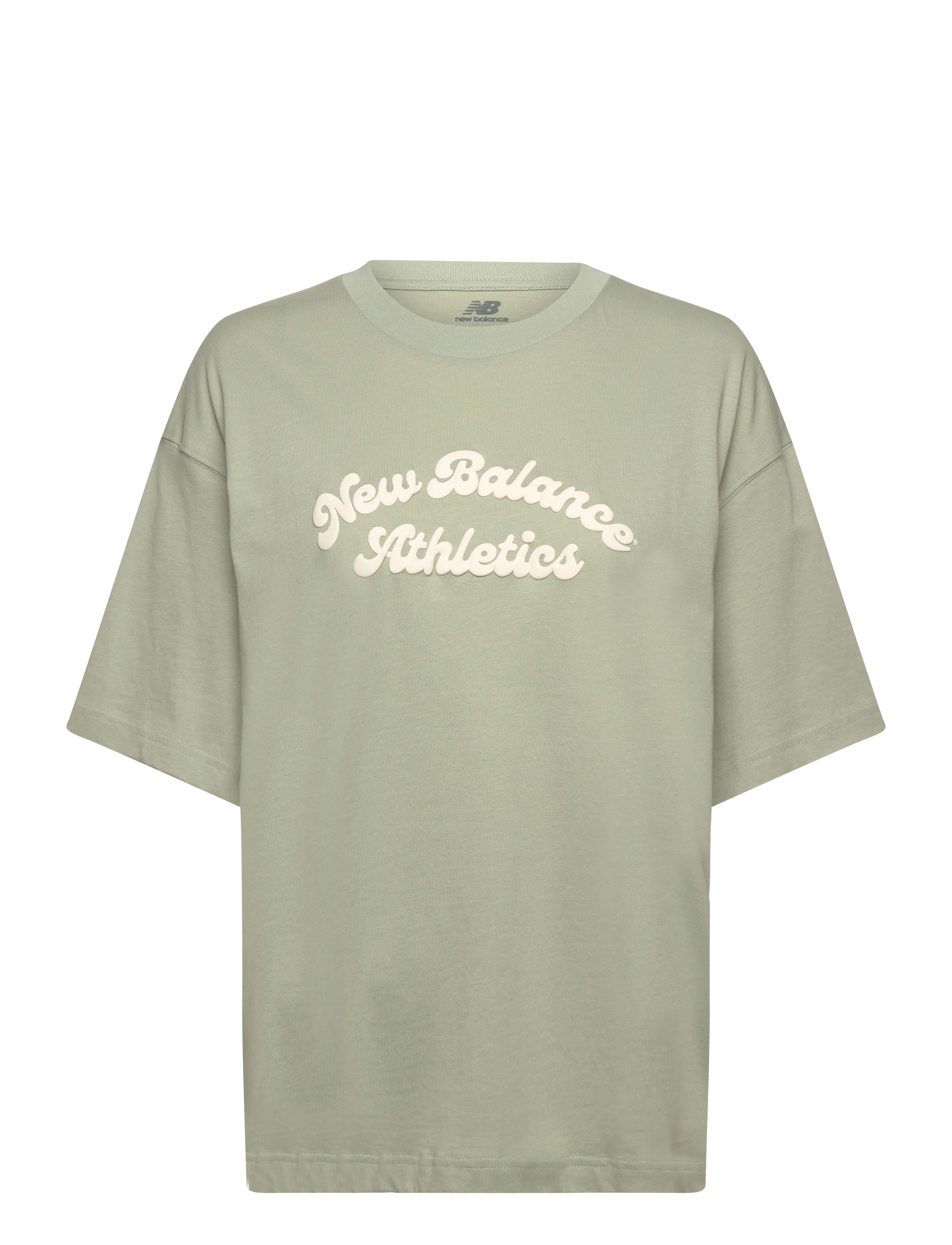New Balance Linear Heritage Oversized T-Shirt - New Balance - GARTER SNAKE / green