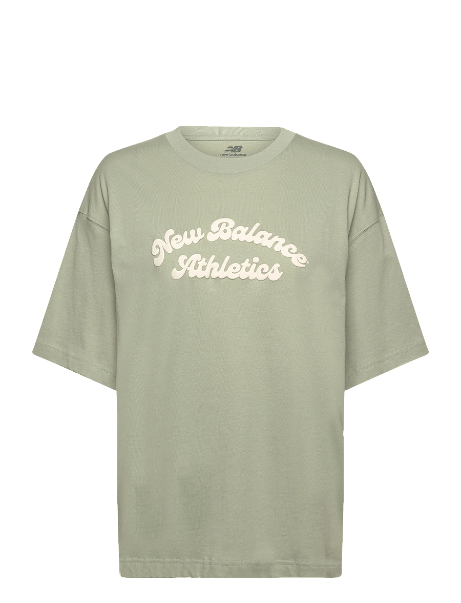 New Balance - Linear Heritage Oversized T-Shirt - t-shirts - garter snake - 1
