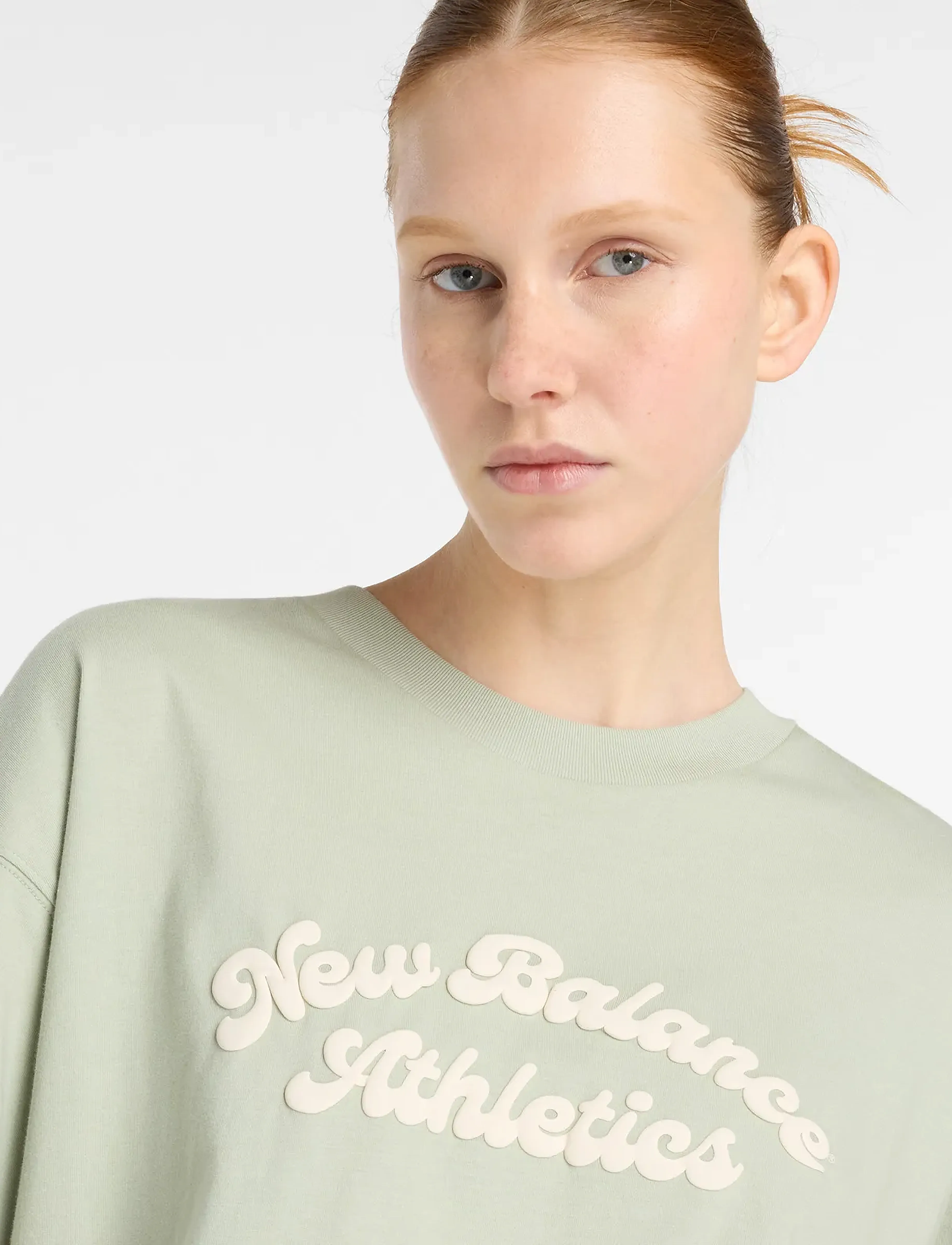 New Balance - Linear Heritage Oversized T-Shirt - t-shirts - garter snake - 5
