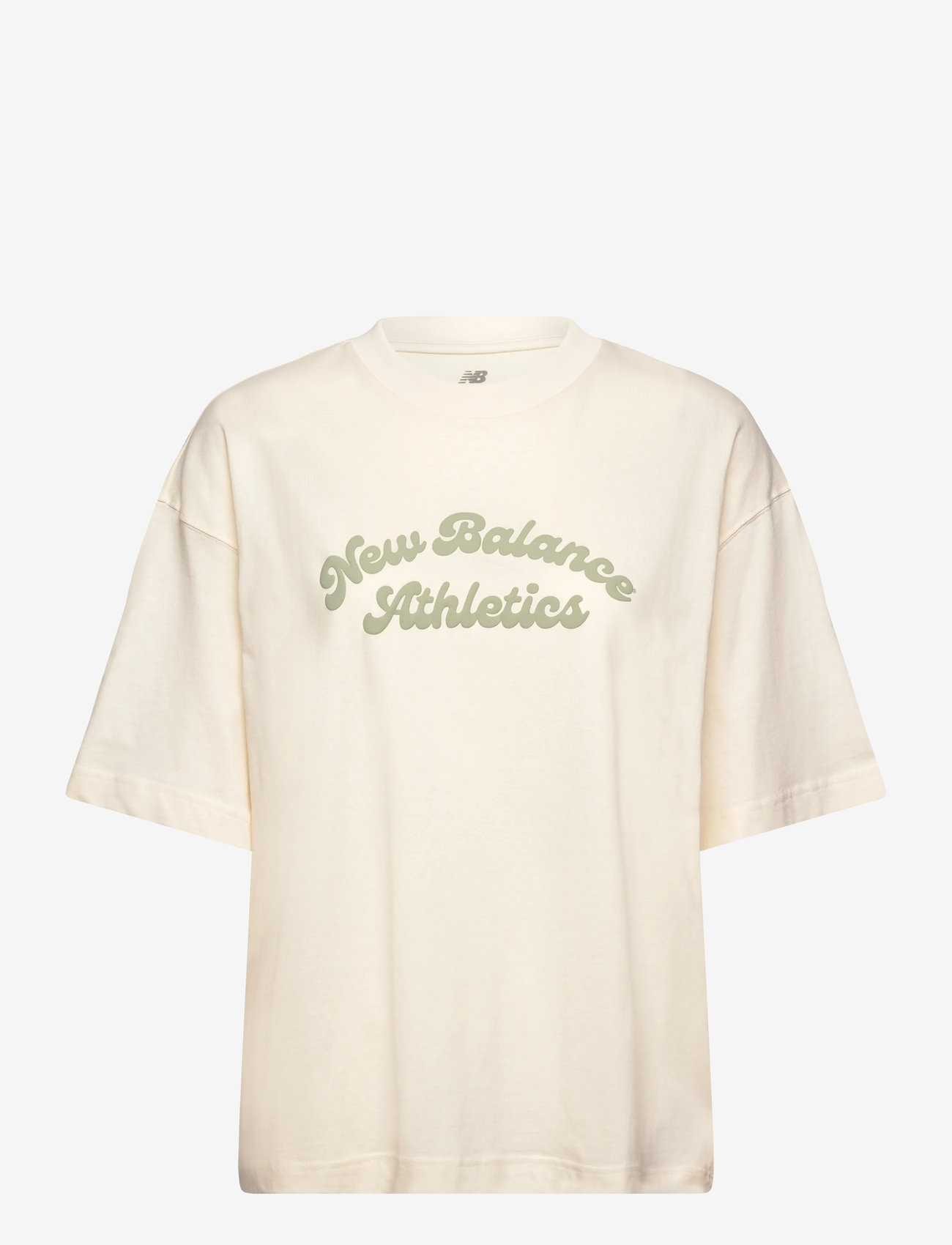 New Balance - Linear Heritage Oversized T-Shirt - t-shirts - permafrost - 1