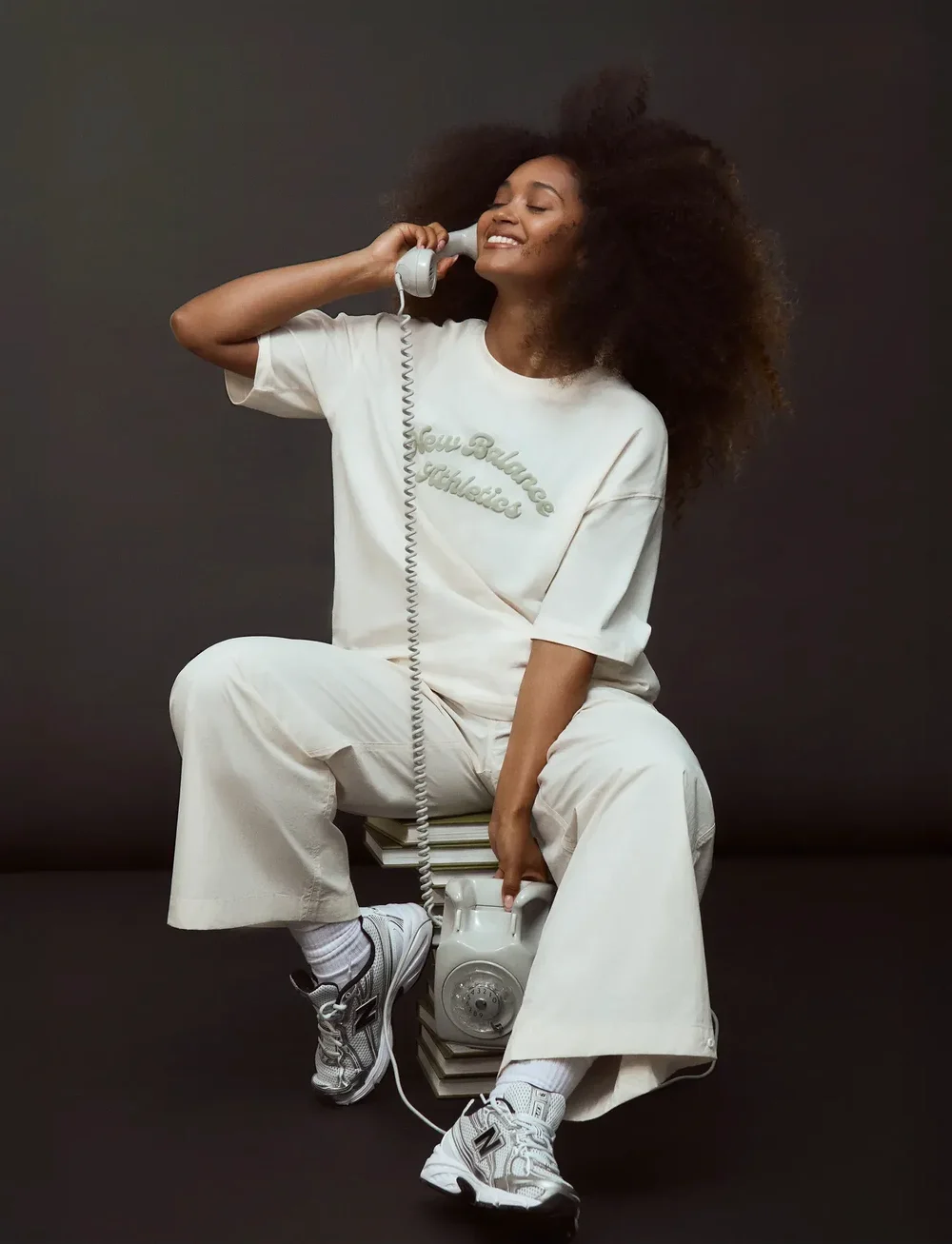 New Balance - Linear Heritage Oversized T-Shirt - t-shirts - permafrost - 3