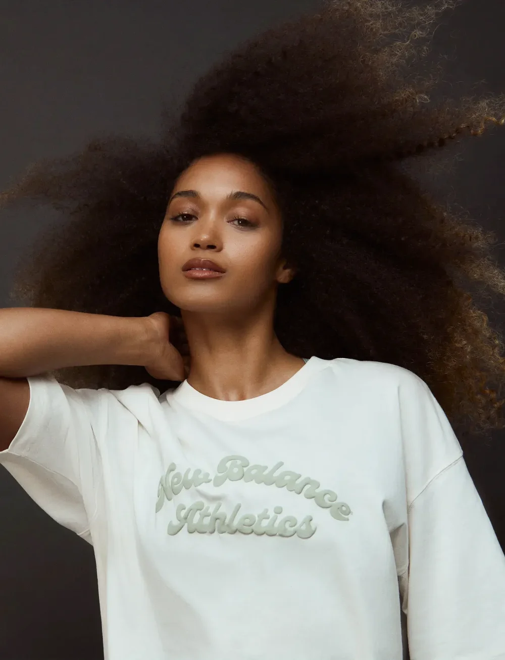 New Balance - Linear Heritage Oversized T-Shirt - t-shirts - permafrost - 4