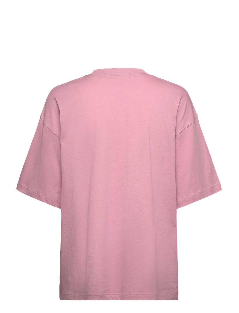 New Balance - Linear Heritage Oversized T-Shirt - t-shirts - pink taffy - 2