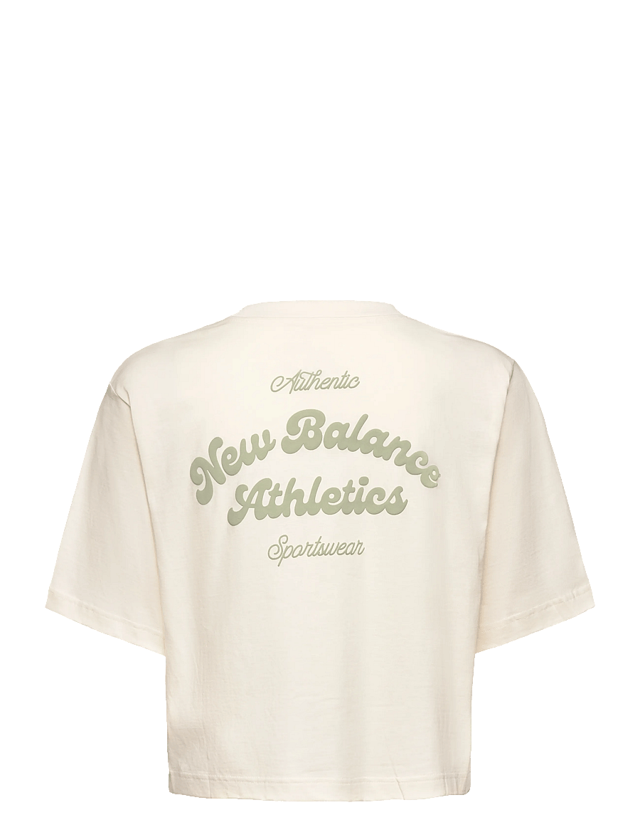 New Balance - Linear Heritage Relaxed T-Shirt - crop-tops - permafrost - 1
