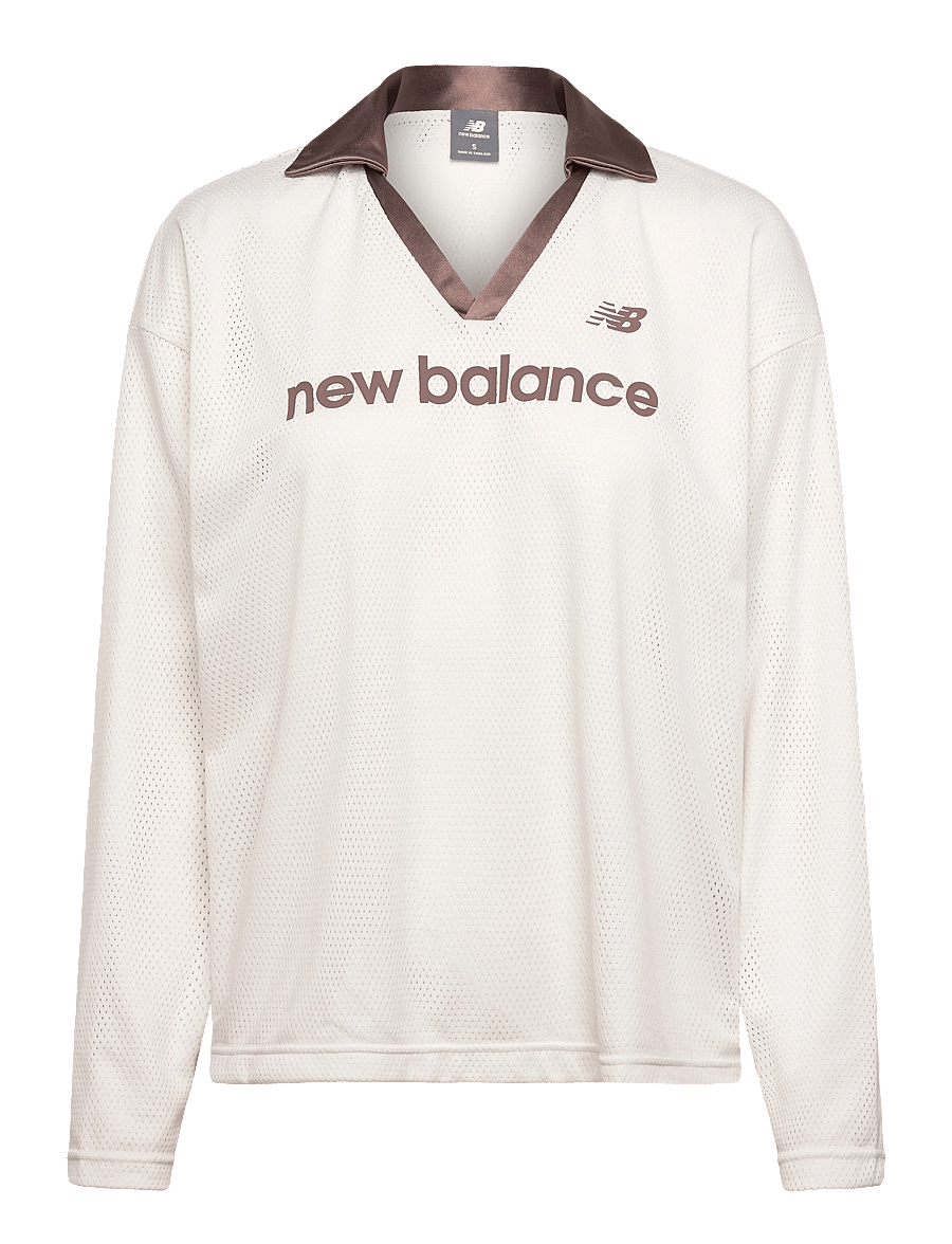 New Balance - Mesh Soccer Jersey Long Sleeve - langarmshirts - sea salt - 0