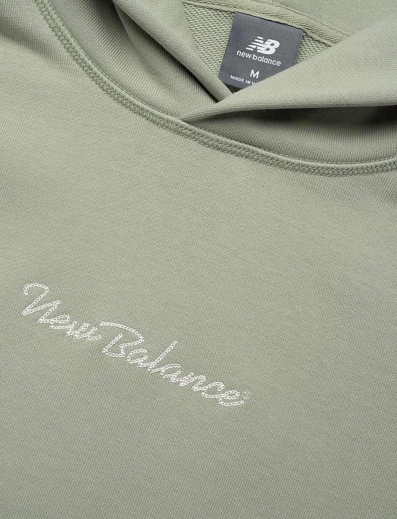 New Balance - Athletics Script Hoodie - dressipluusid ja pusad - garter snake - 2
