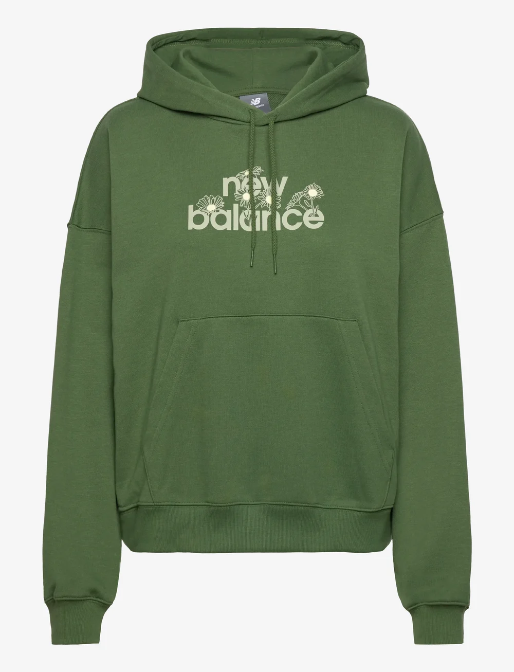 New Balance - Flower Hoodie - huvtröjor - dark alpine green - 0