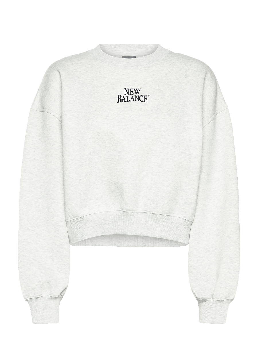 New Balance - Linear Heritage Fleece Crew - oberteile - ash heather - 0