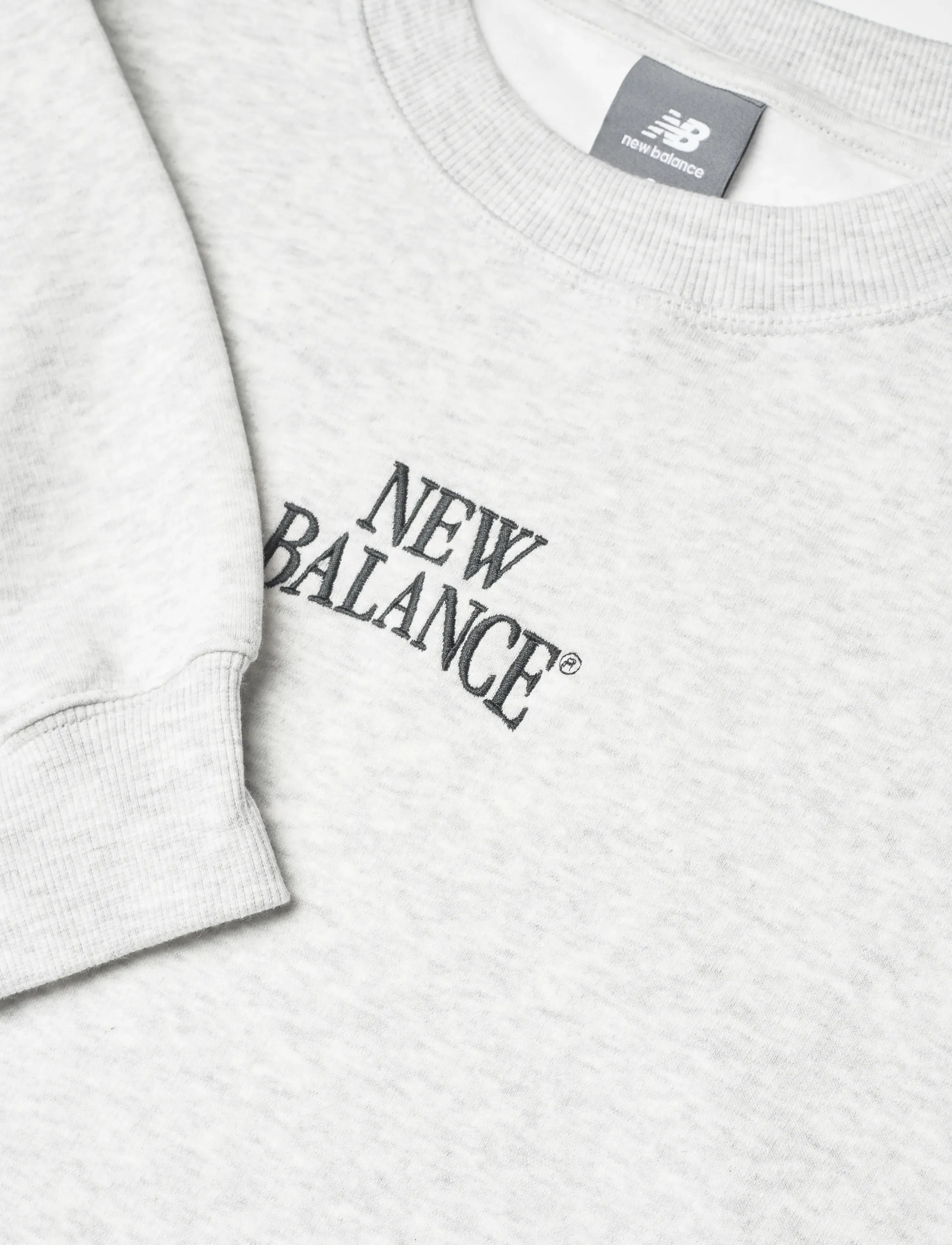 New Balance - Linear Heritage Fleece Crew - oberteile - ash heather - 2