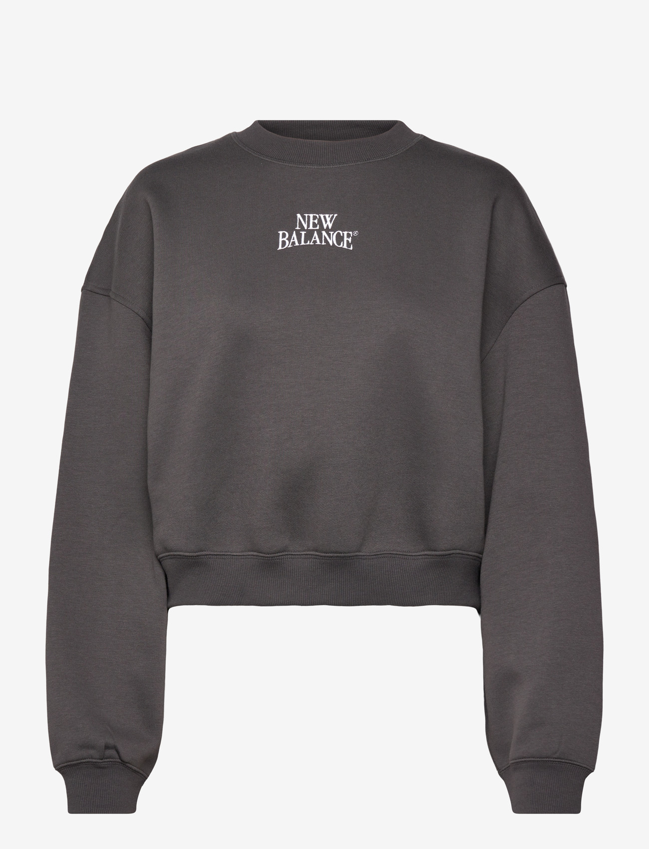 New Balance - Linear Heritage Fleece Crew - oberteile - faded black - 0