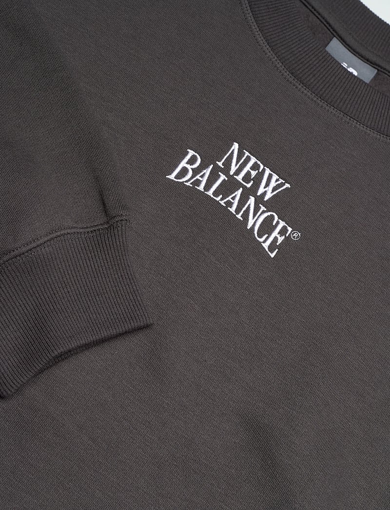 New Balance - Linear Heritage Fleece Crew - oberteile - faded black - 2