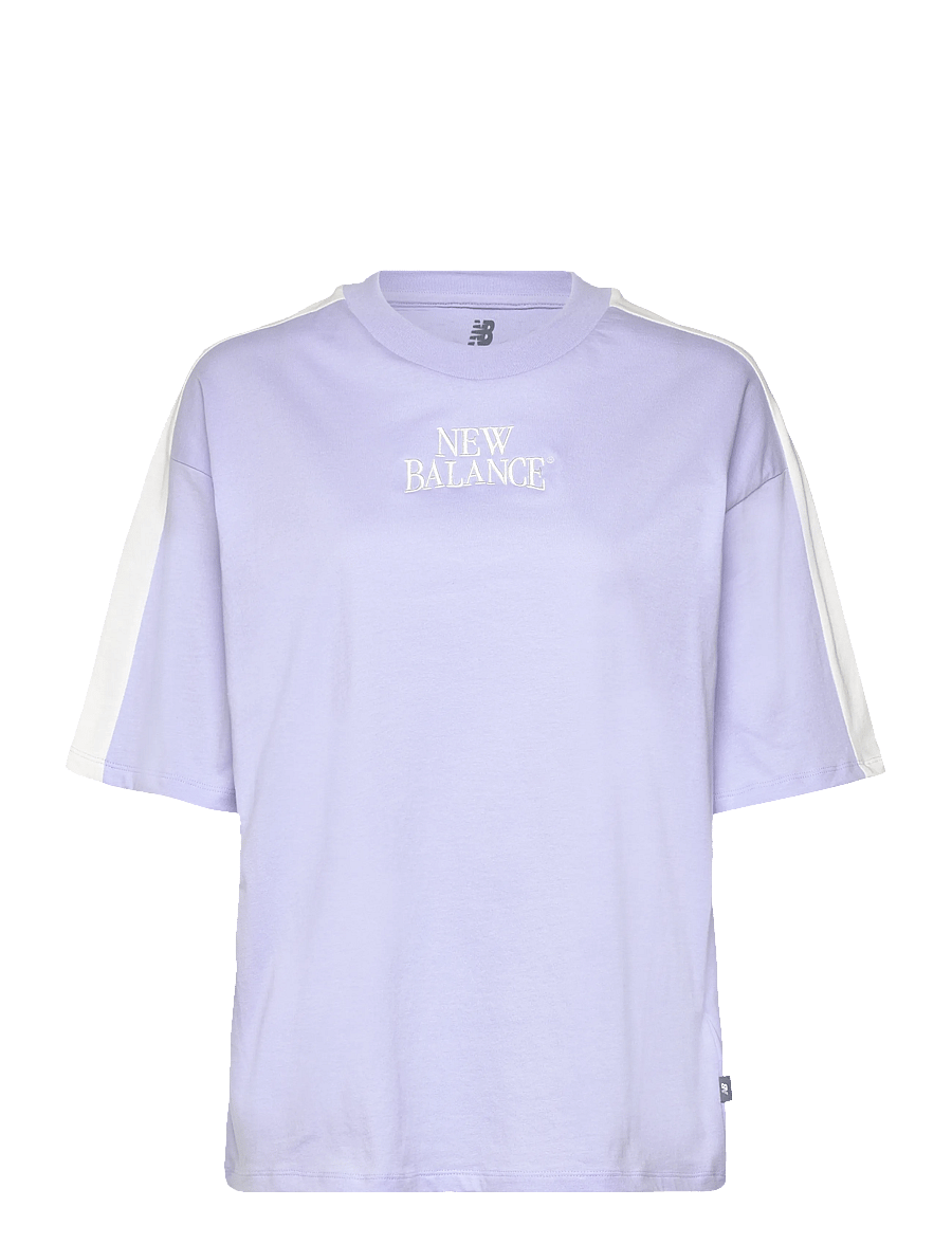 New Balance - Linear Heritage Oversized T-Shirt - t-shirts - daybreak - 0