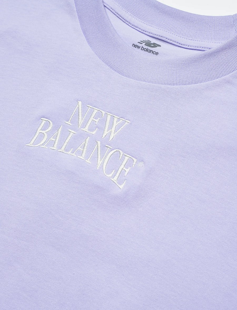 New Balance - Linear Heritage Oversized T-Shirt - t-shirts - daybreak - 2