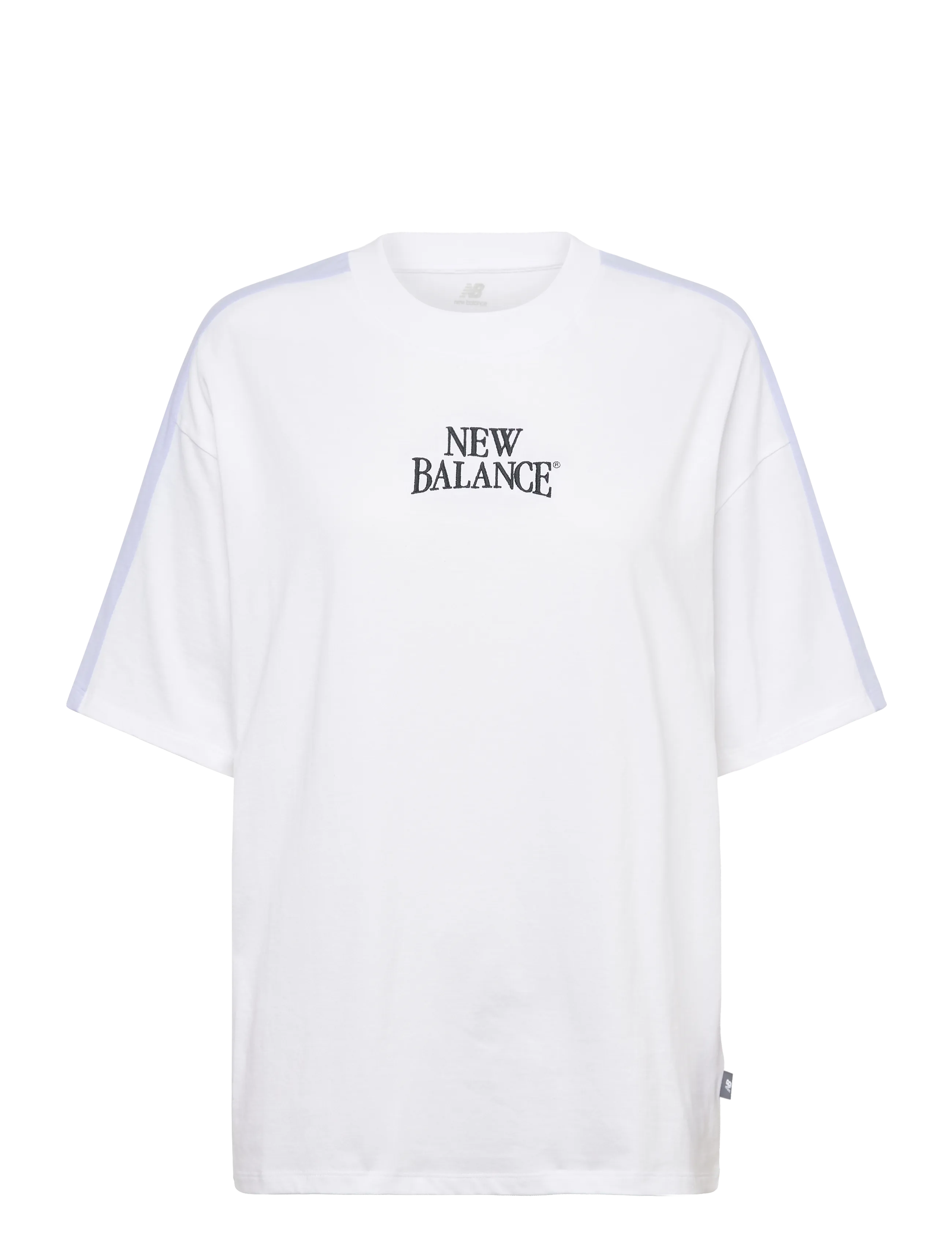 New Balance Linear Heritage Oversized T-Shirt, S, Sports Oberteile & T-shirts, Weiß - Sport Frauen