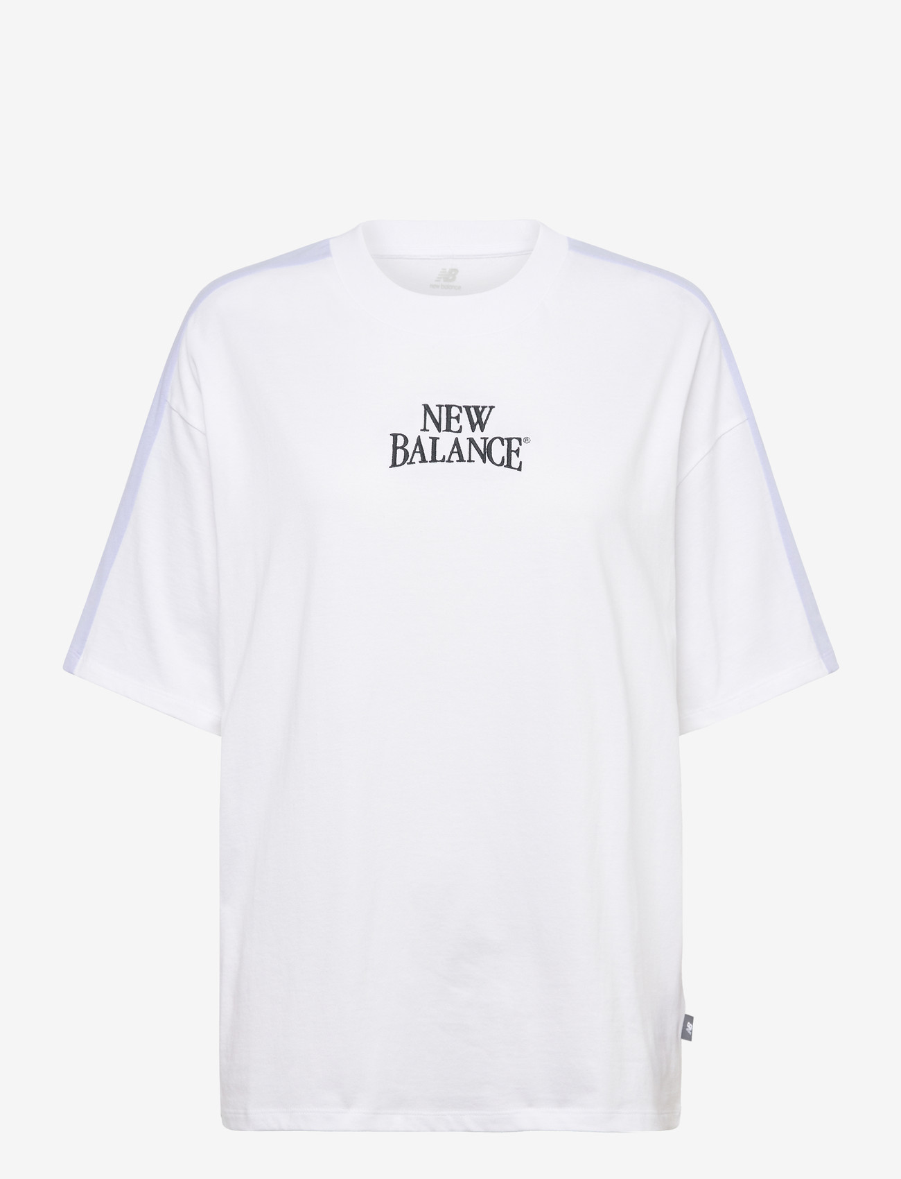 New Balance - Linear Heritage Oversized T-Shirt - t-shirts - white - 0