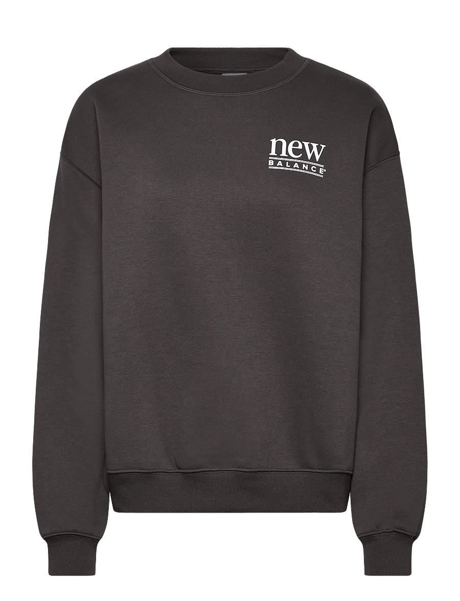 New Balance - Reimagined Fleece Crew - dressipluusid ja pusad - faded black - 0