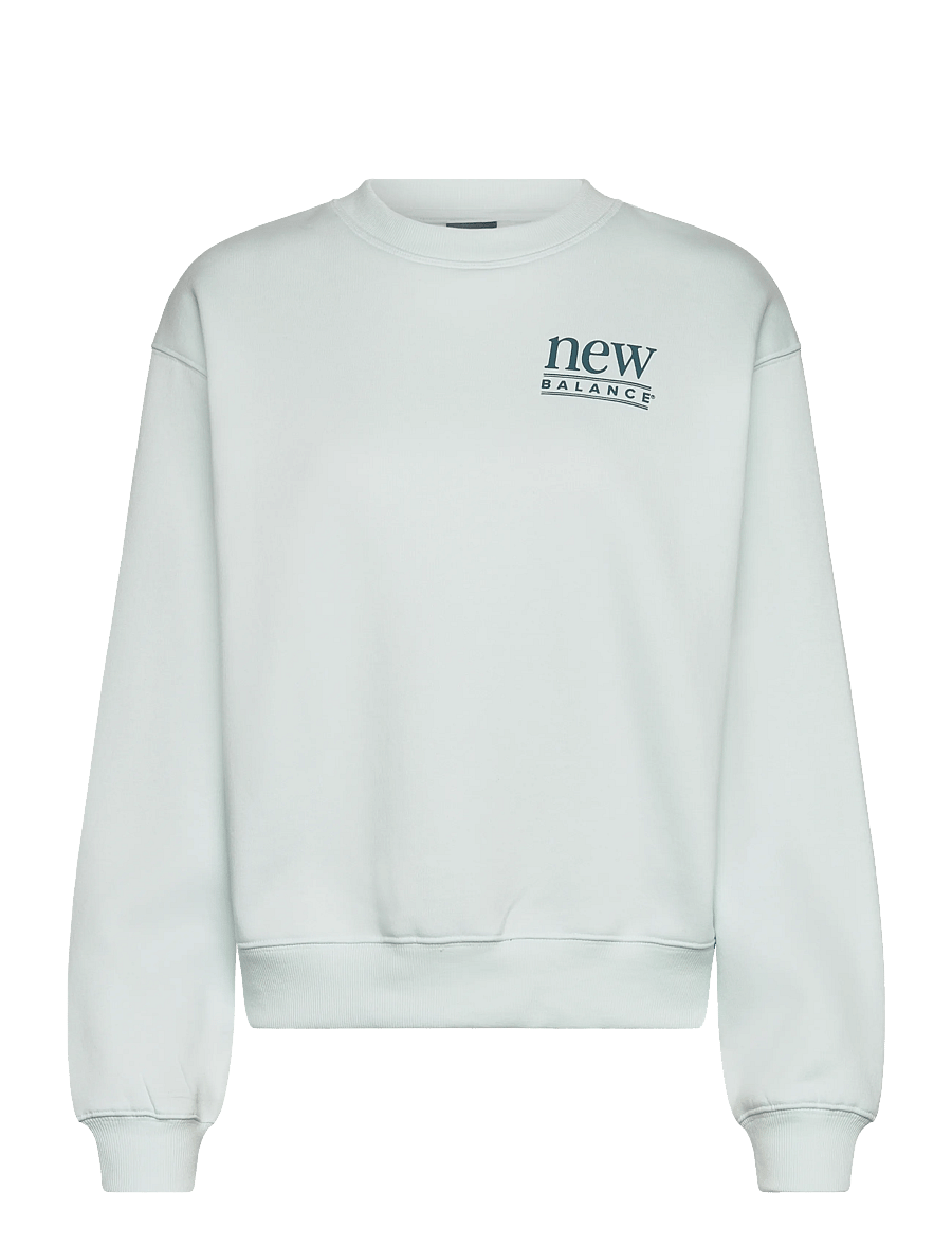 New Balance - Reimagined Fleece Crew - sweatshirts - glint blue - 0
