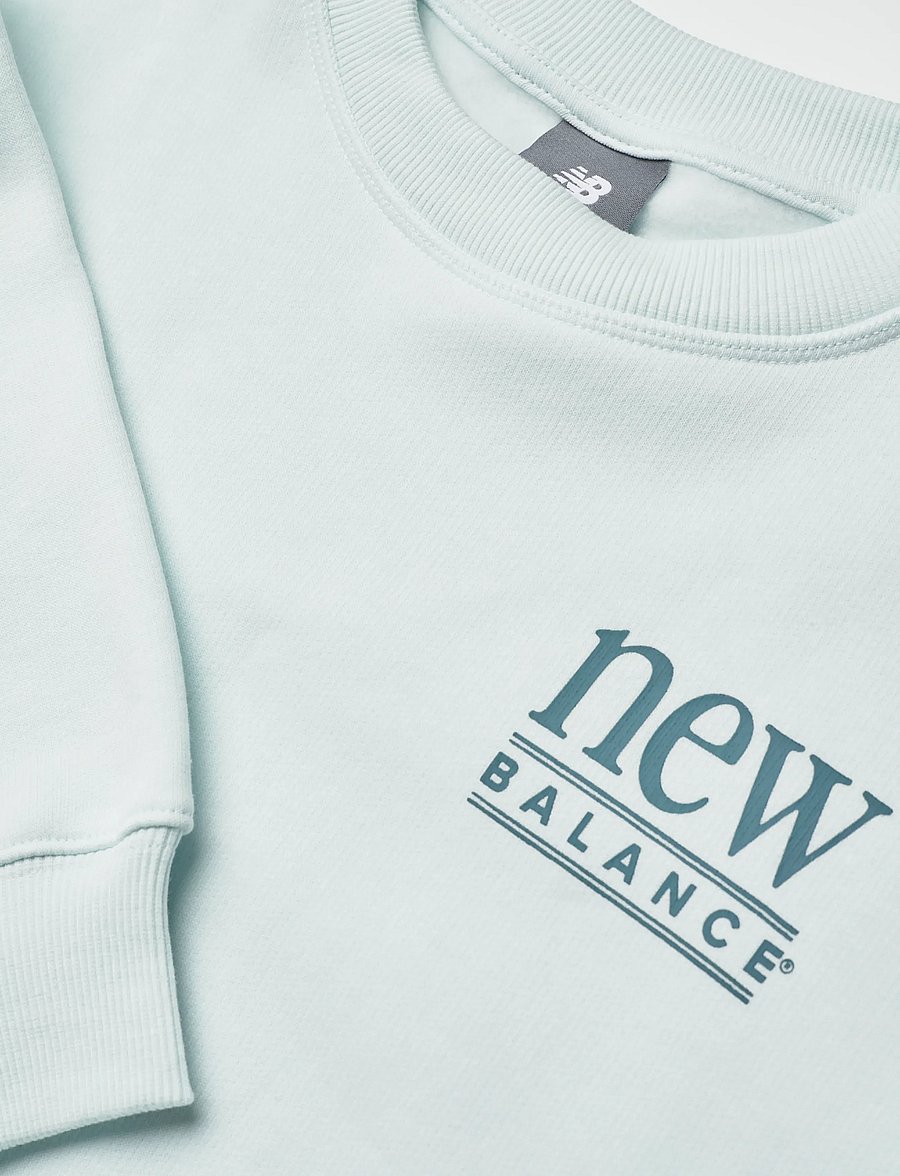 New Balance - Reimagined Fleece Crew - sweatshirts - glint blue - 2