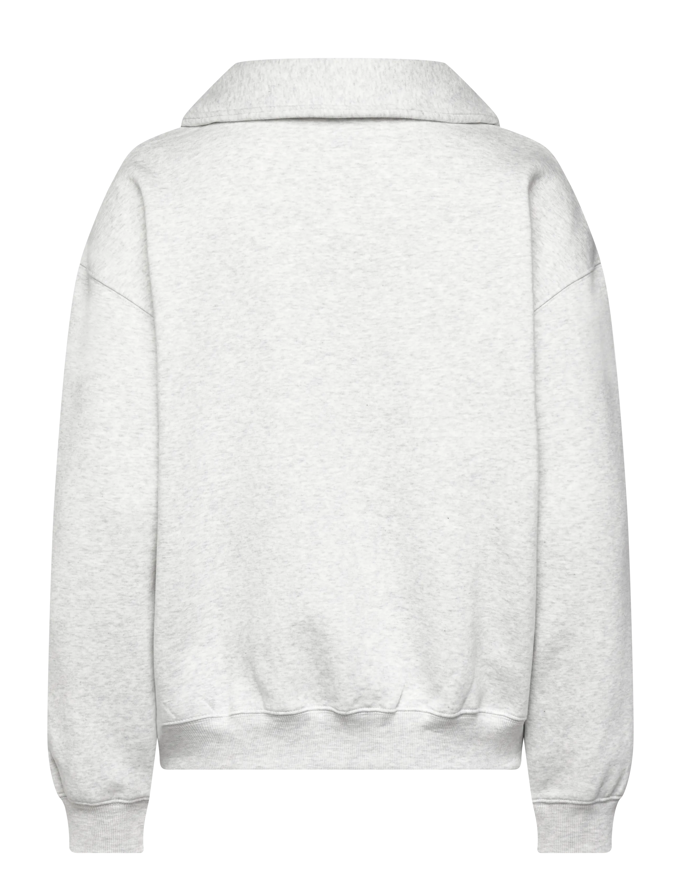 New Balance - Linear Heritage Fleece Half Zip - tops - ash heather - 1