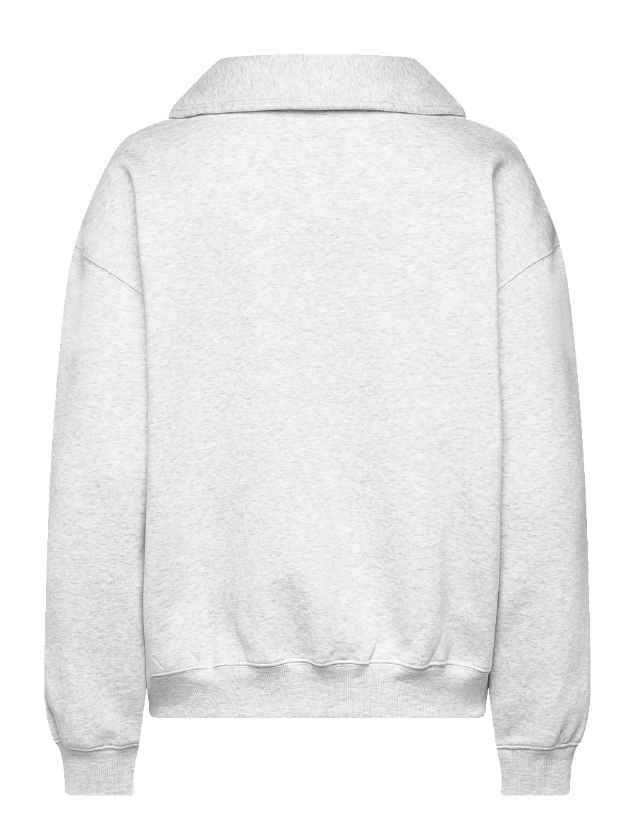New Balance - Linear Heritage Fleece Half Zip - dressipluusid - ash heather - 1