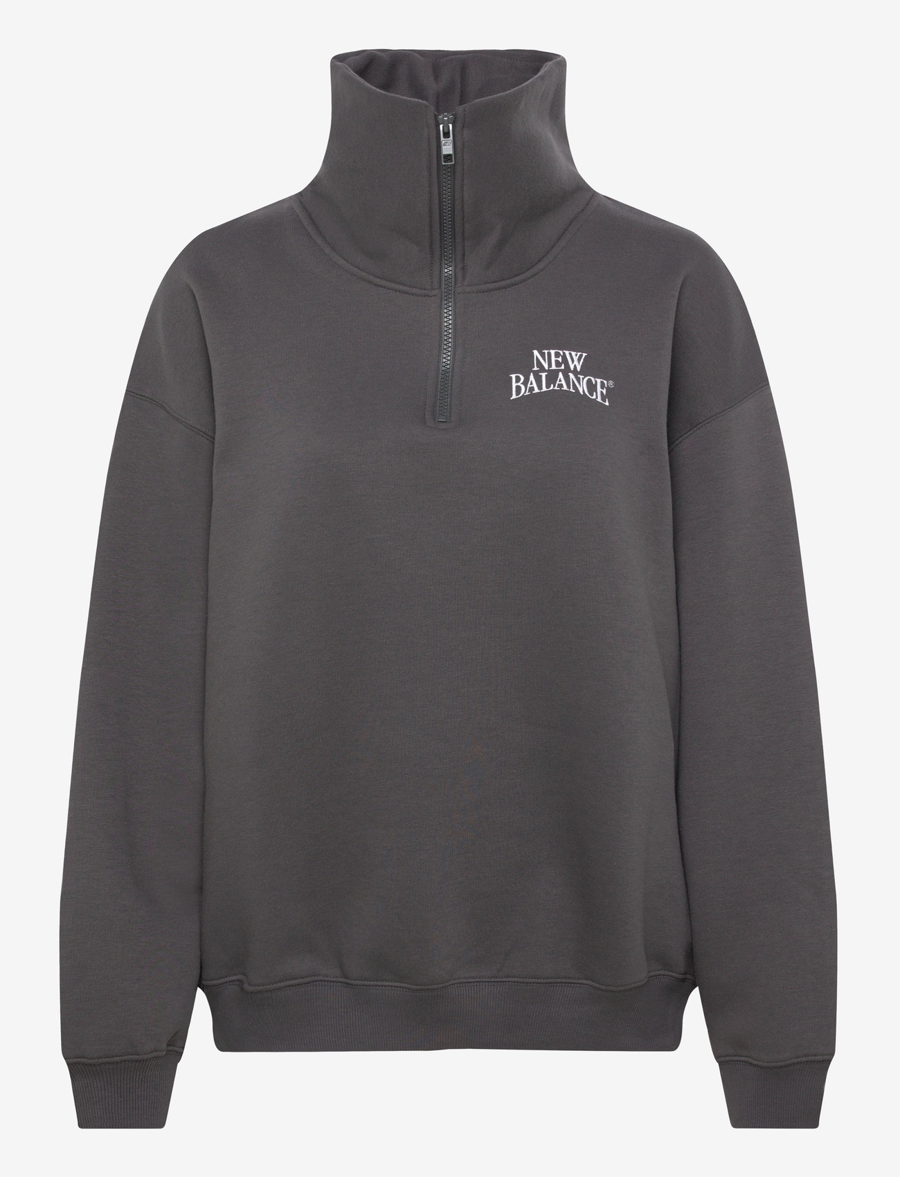 New Balance - Linear Heritage Fleece Half Zip - dressipluusid - faded black - 0