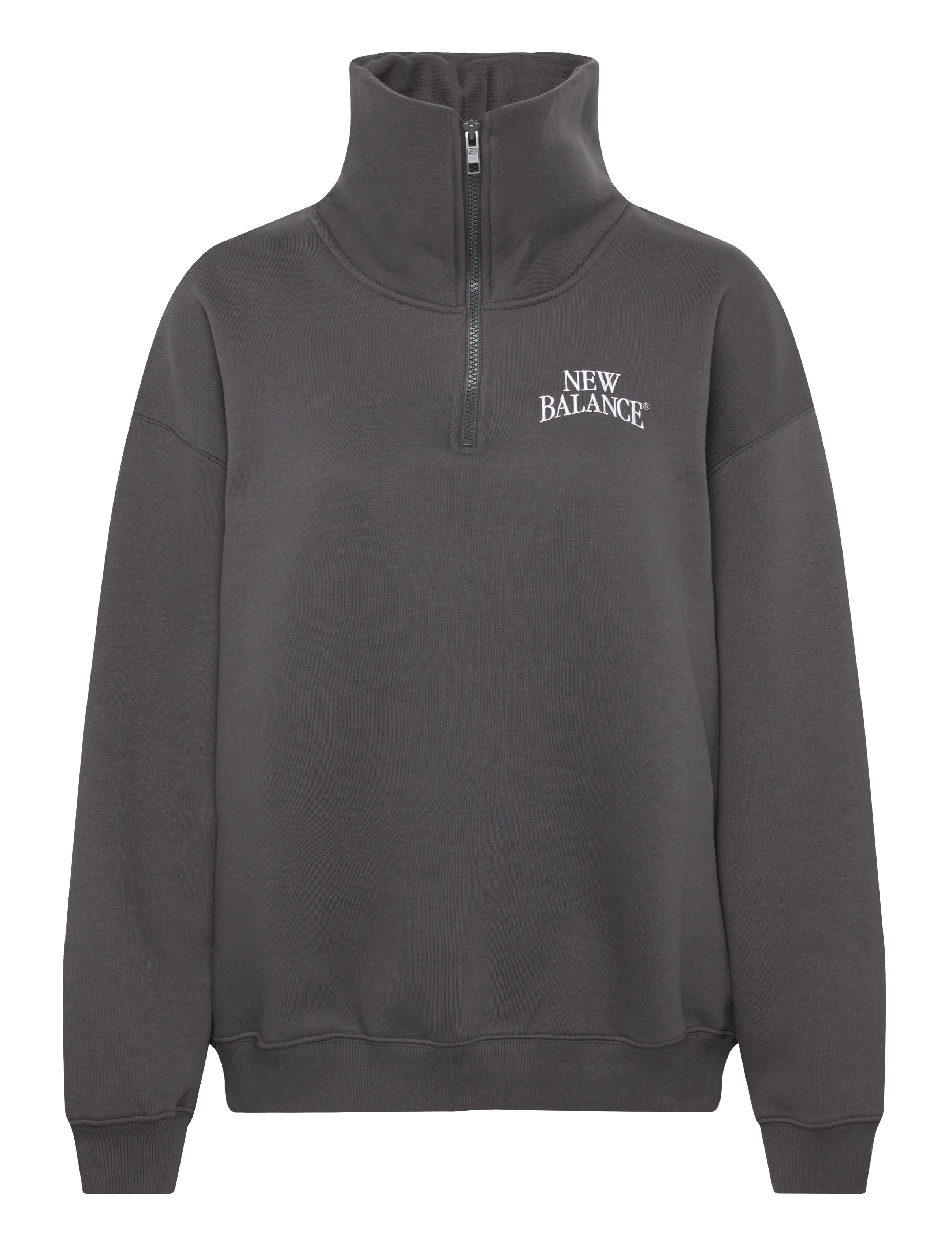 Linear Heritage Fleece Half Zip - FADED BLACK