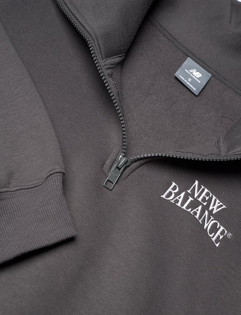 New Balance - Linear Heritage Fleece Half Zip - oberteile - faded black - 2