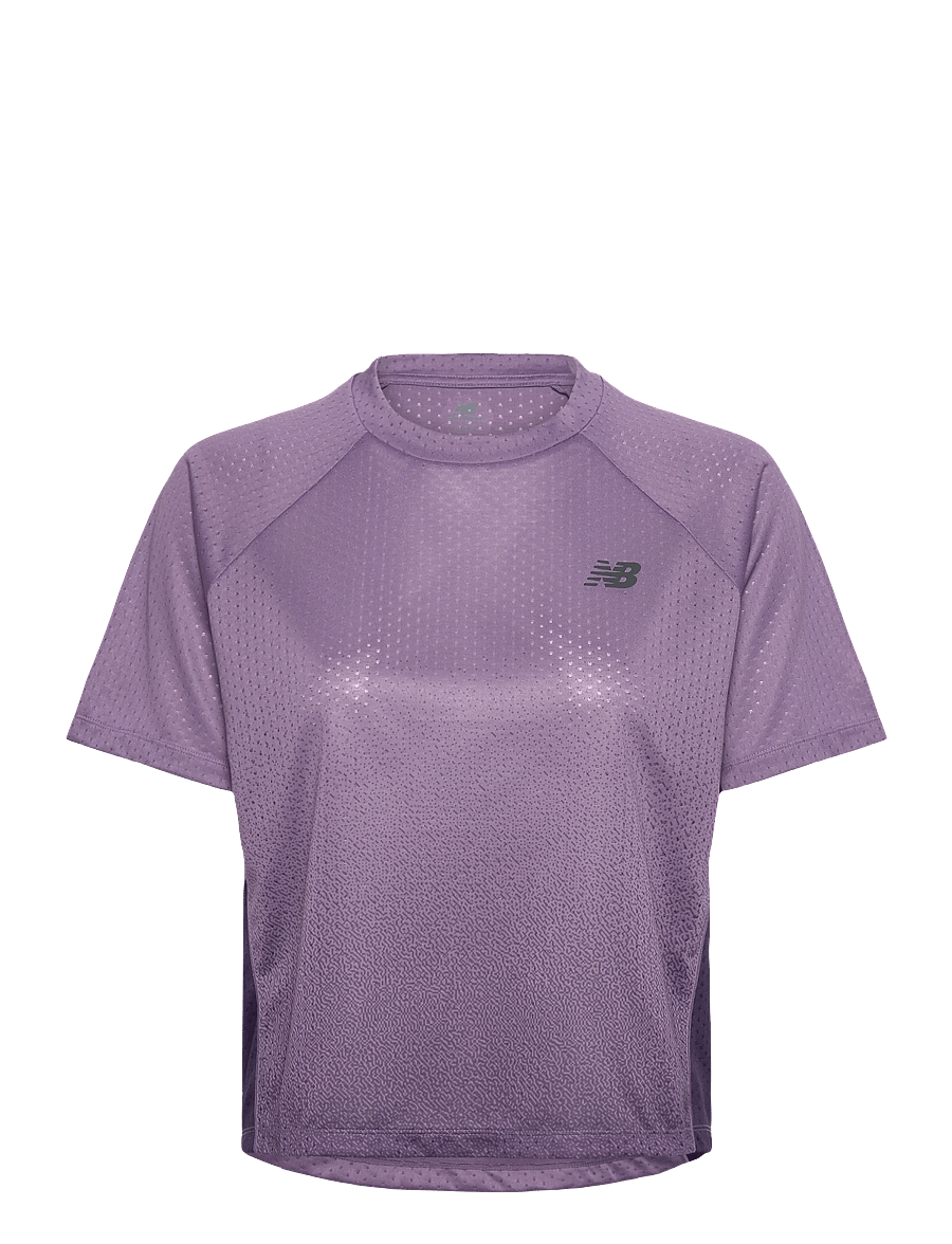 New Balance - Viz-Tech Run T-Shirt - t-shirts - candied violet - 0
