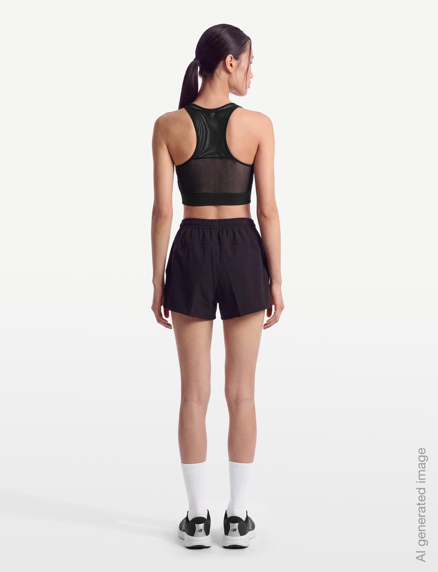 New Balance - NB Sleek Storage Race Crop - crop-tops - black - 4