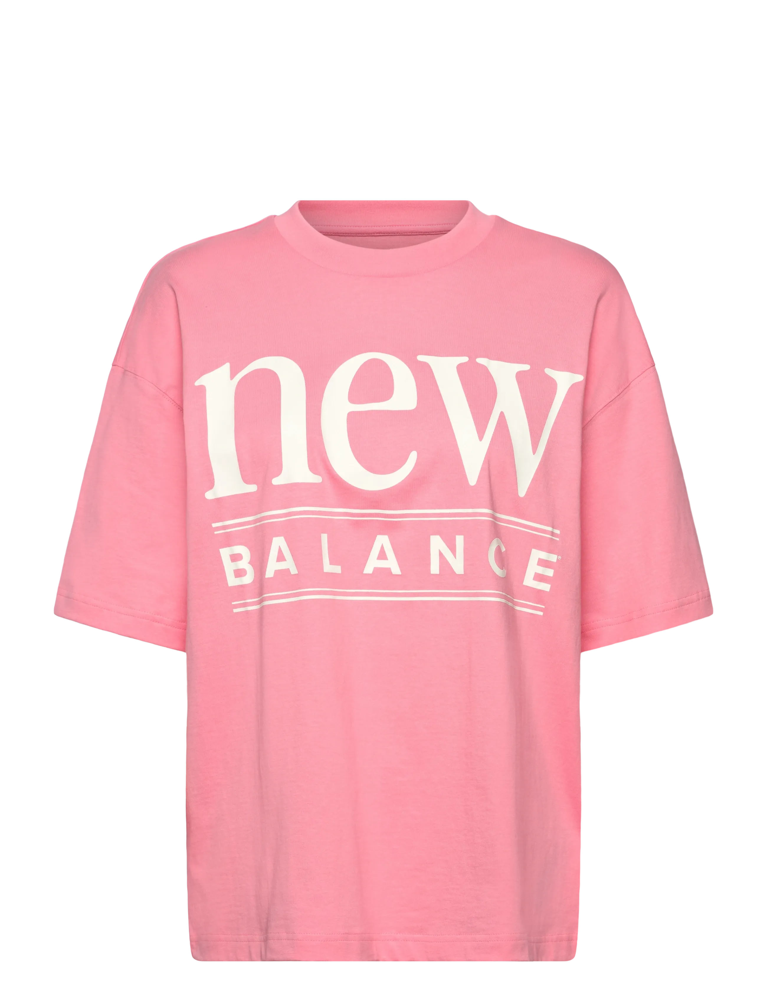 New Balance Reimagined Oversized T-Shirt, M, Sports Oberteile & T-shirts, Rosa - Sport Frauen