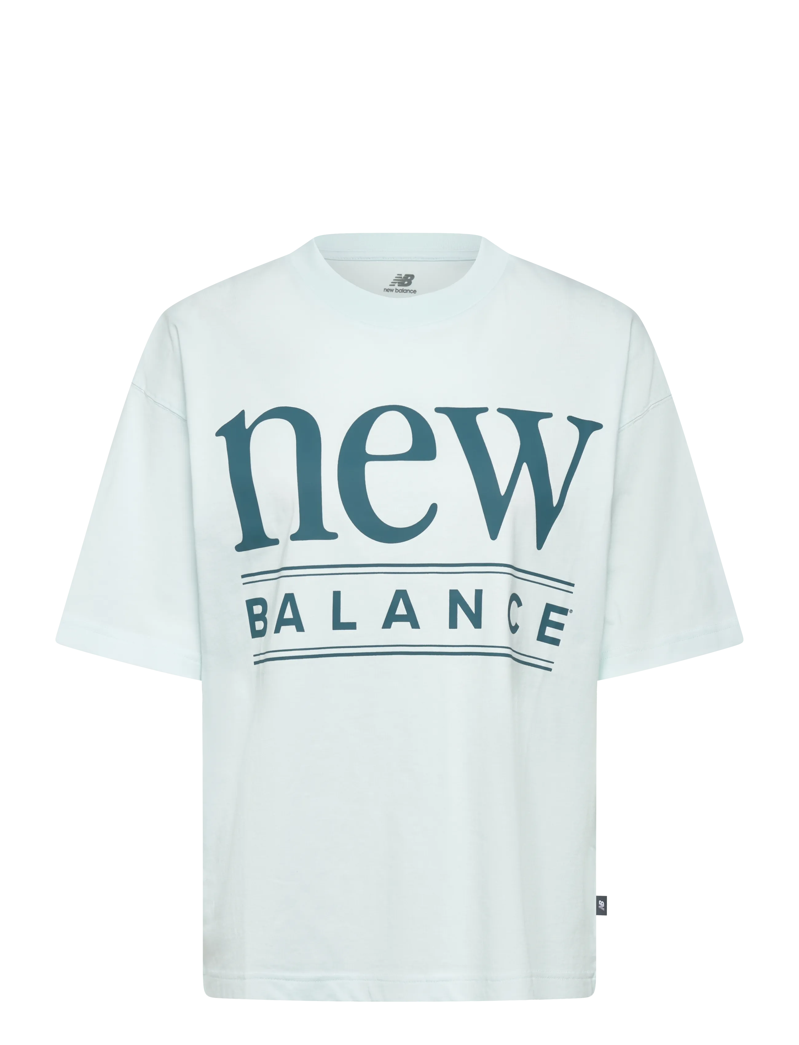 New Balance Reimagined Oversized T-Shirt, M, Sports Oberteile & T-shirts, Blau - Sport Frauen