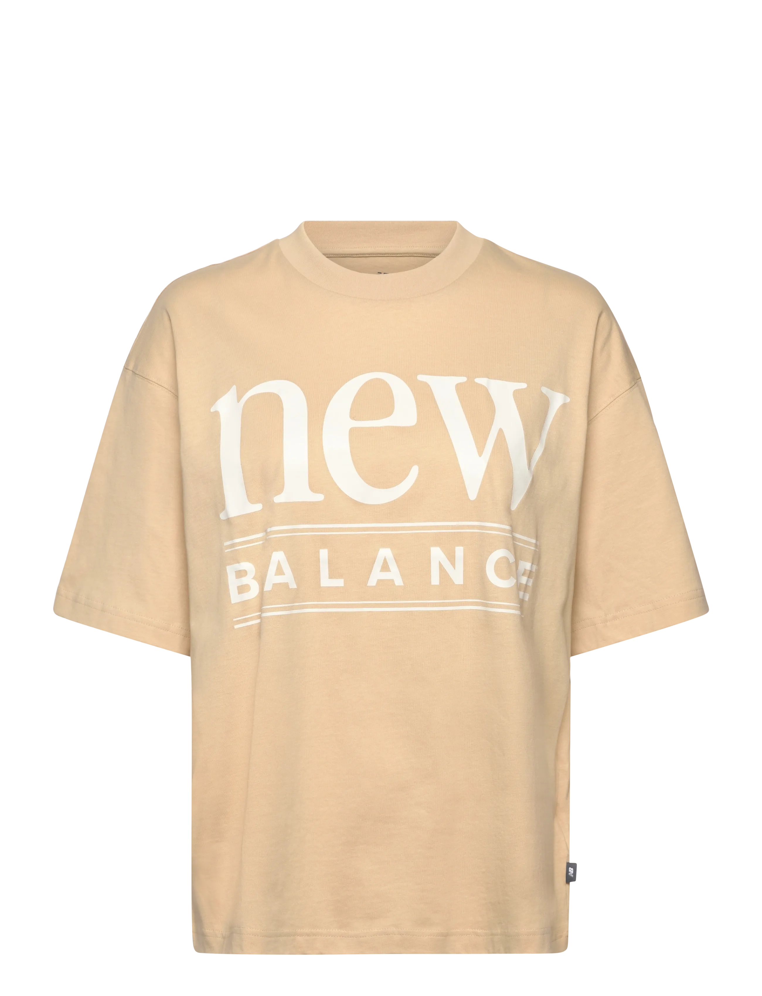 New Balance Reimagined Oversized T-Shirt, M, Sports Oberteile & T-shirts, Beige - Sport Frauen