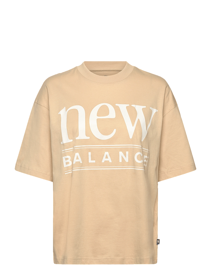 New Balance - Reimagined Oversized T-Shirt - t-shirts - toasted sesame - 0