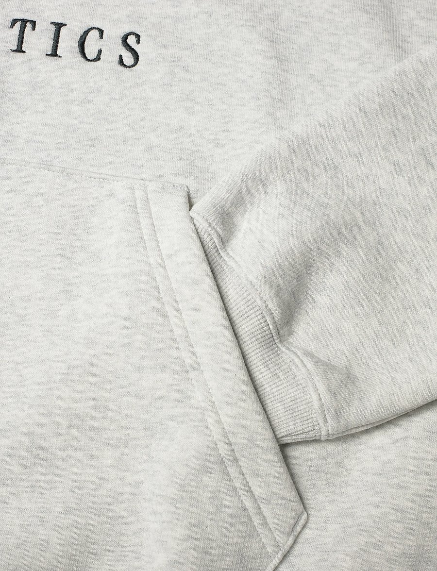 New Balance - Linear Heritage Fleece Hoodie - huvtröjor - ash heather - 3