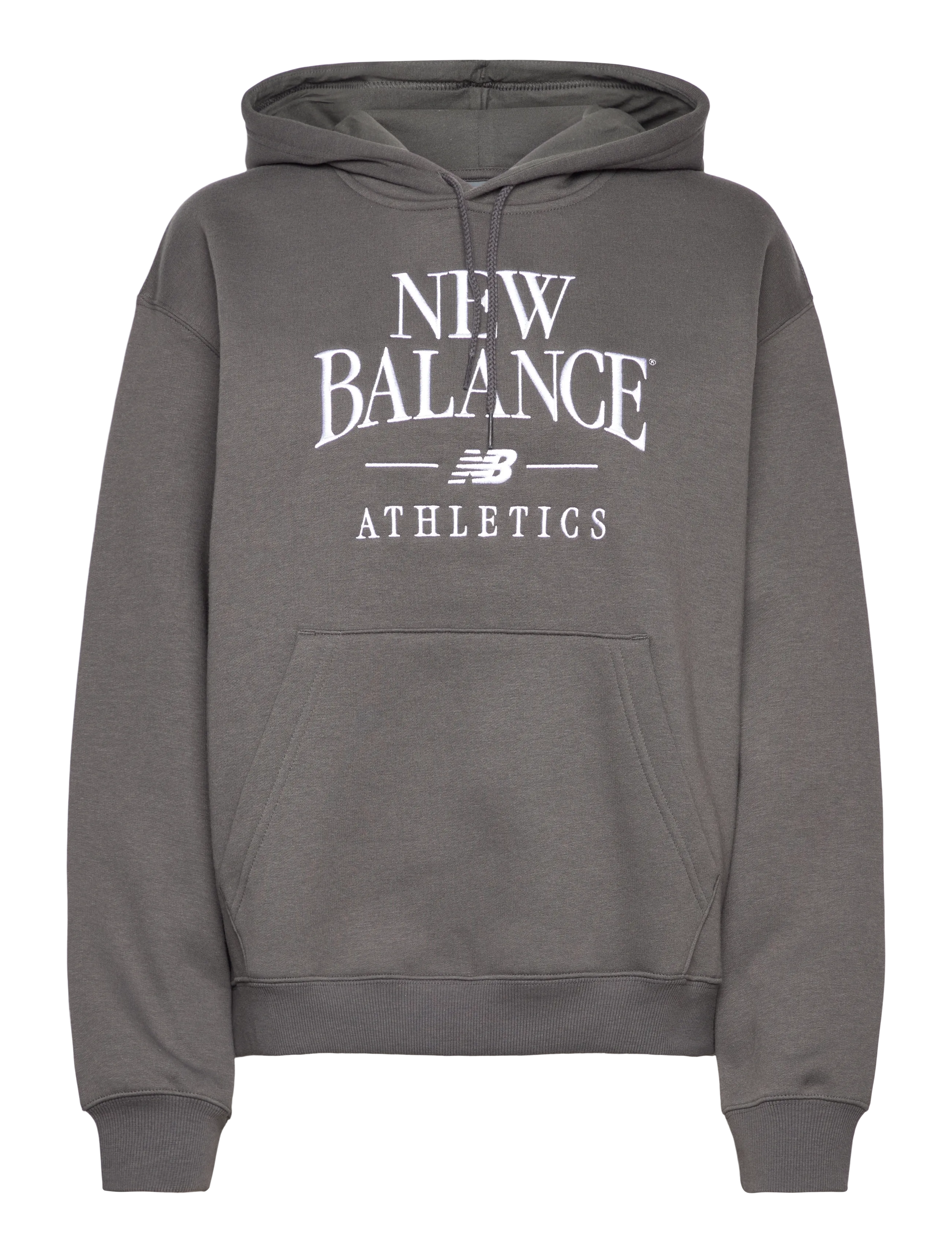 New Balance Linear Heritage Fleece Hoodie - Sweatshirts - FADED BLACK / grey