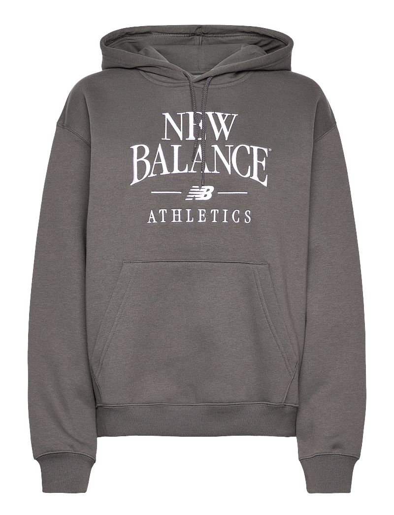 New Balance - Linear Heritage Fleece Hoodie - oberteile - faded black - 0
