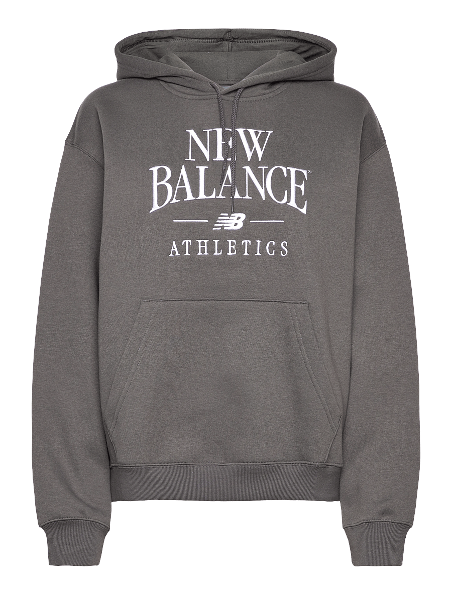 New Balance - Linear Heritage Fleece Hoodie - overdele - faded black - 0